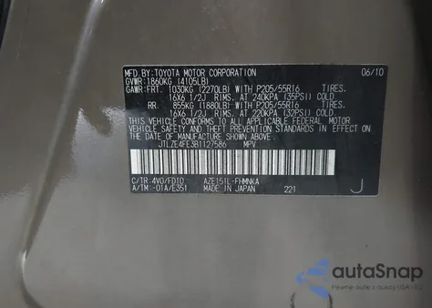 2011 Scion Xb from USA, damaged, VIN JTLZE4FE3B1127586